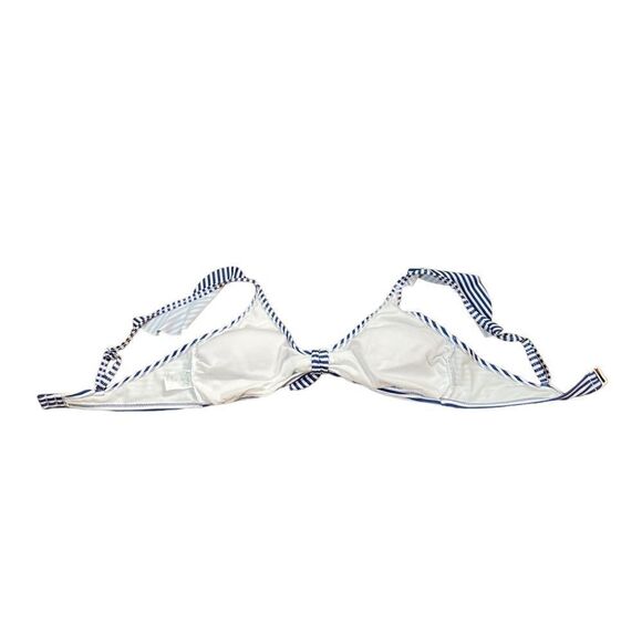 Kona Sol Blue And White Stripe Swim Top, Size XL, NWOT - Picture 5 of 7